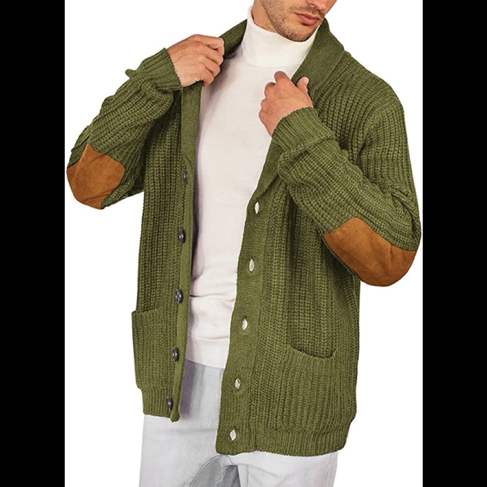 New Men Cardigan Casual Button Closure Sweater Multiple Sizes - Picture 1 of 1